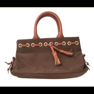 Vintage Authentic Rare Dooney & Bourke Mini Tassle Tote